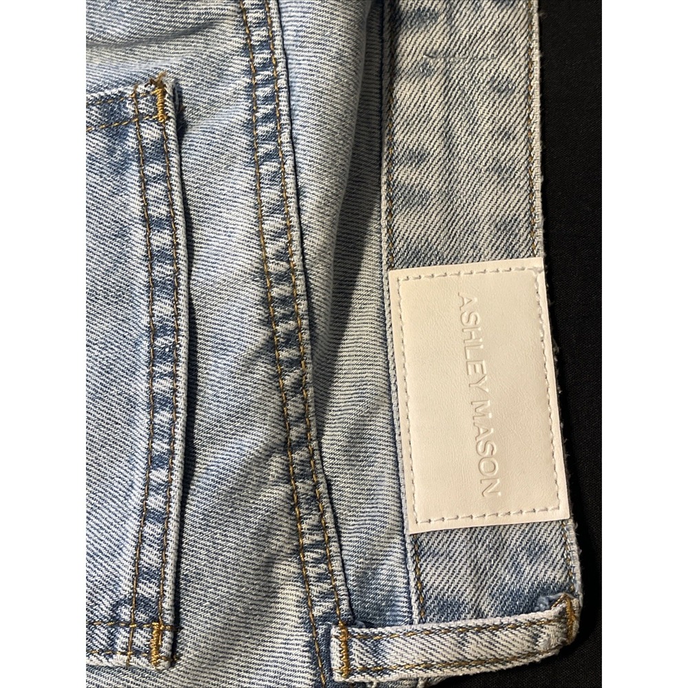Ashley Mason Women Jeans Size  00/23 Light Blue Wide Legs - Picture 6 of 8